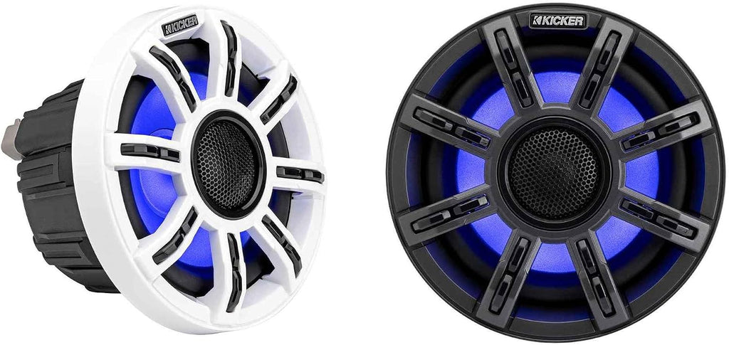 KICKER Premium Marine Audio Upgrade Kit for Bennington Pontoon Boats â 6.5" (4) LED Speakers, Bluetooth Source Package â Premium Sound Upgrade
