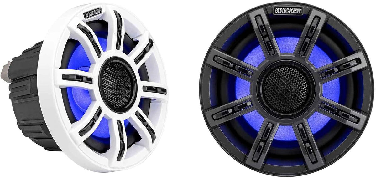 KICKER Premium Marine Audio Upgrade Kit for Bennington Pontoon Boats â 6.5" (4) LED Speakers, Bluetooth Source Package â Premium Sound Upgrade
