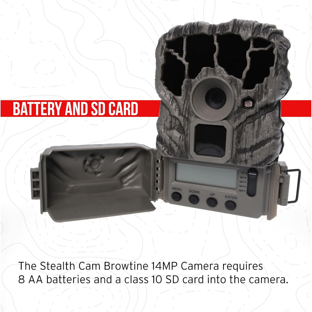 Stealth Cam Browtine 14MP Trail Camera Bundle
