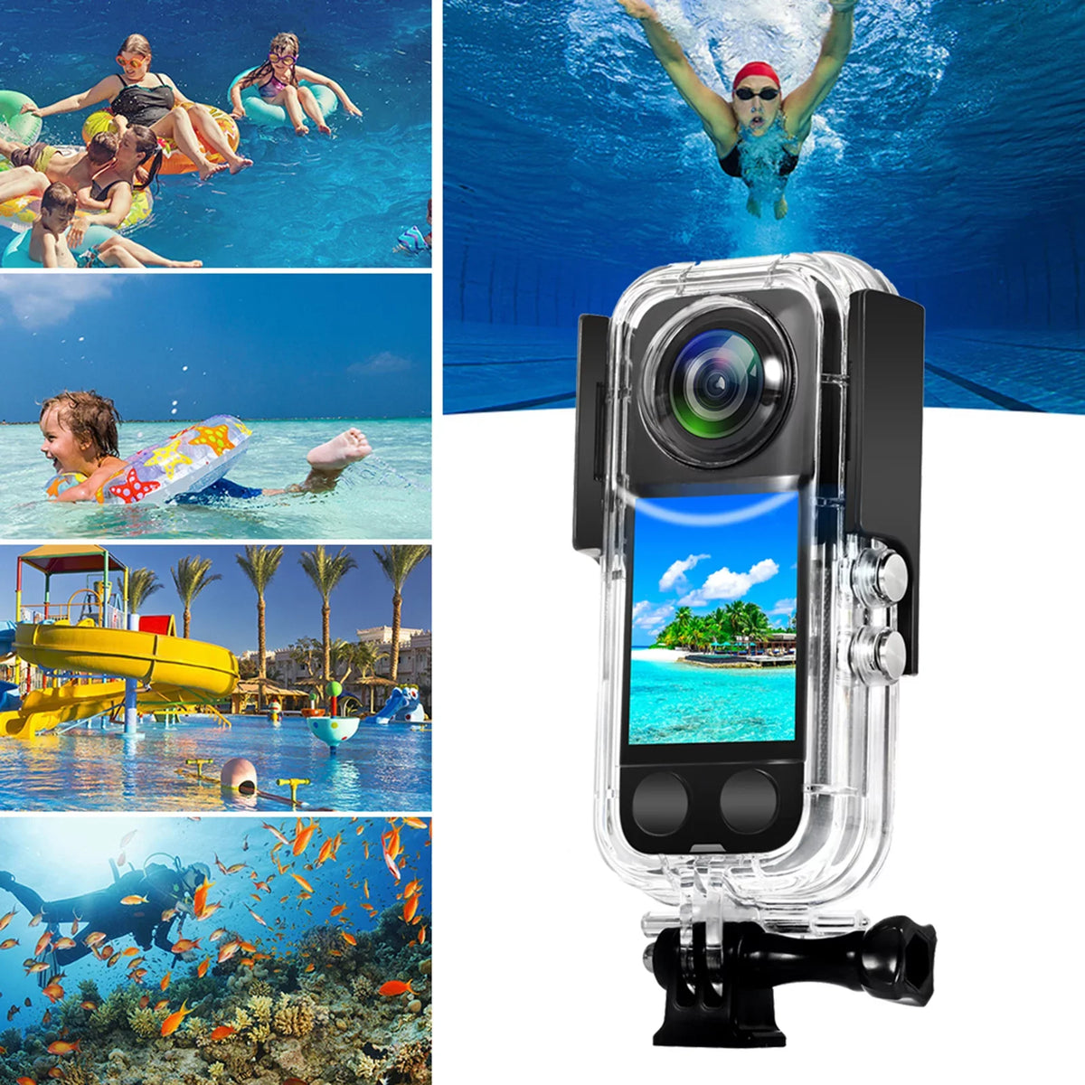 Dive Replacement Diving Waterproof Housing Case Underwater 40M Panoramic Case for ametoys X3
