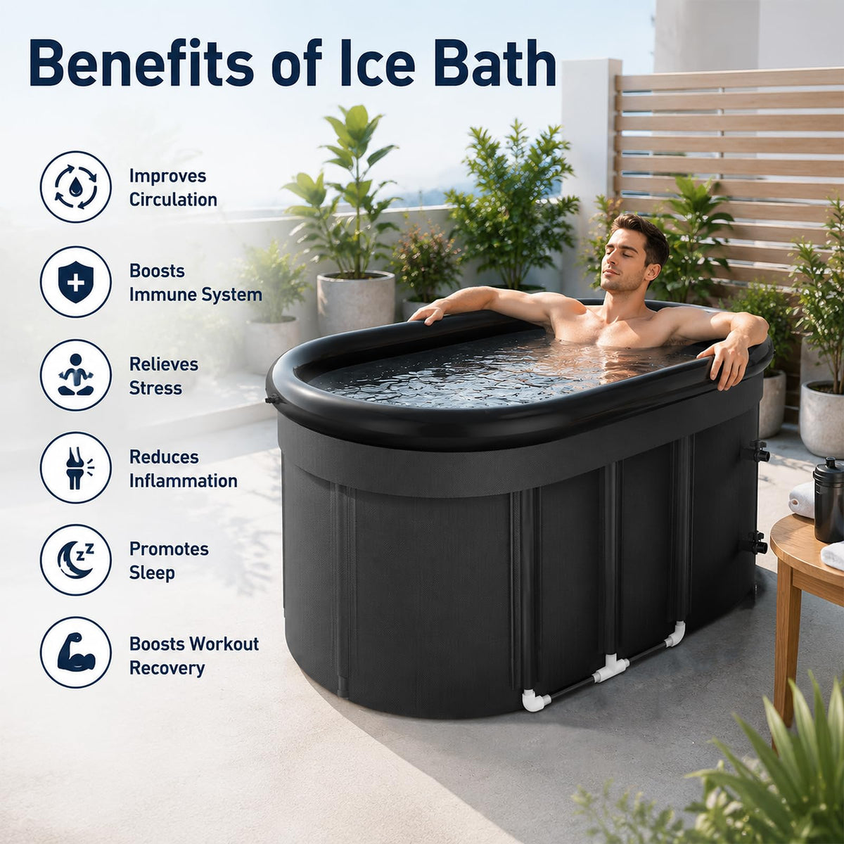 Cold Plunge Chiller for Ice Bath Tub, 1/3HP Water Chiller, Built-in Filter
