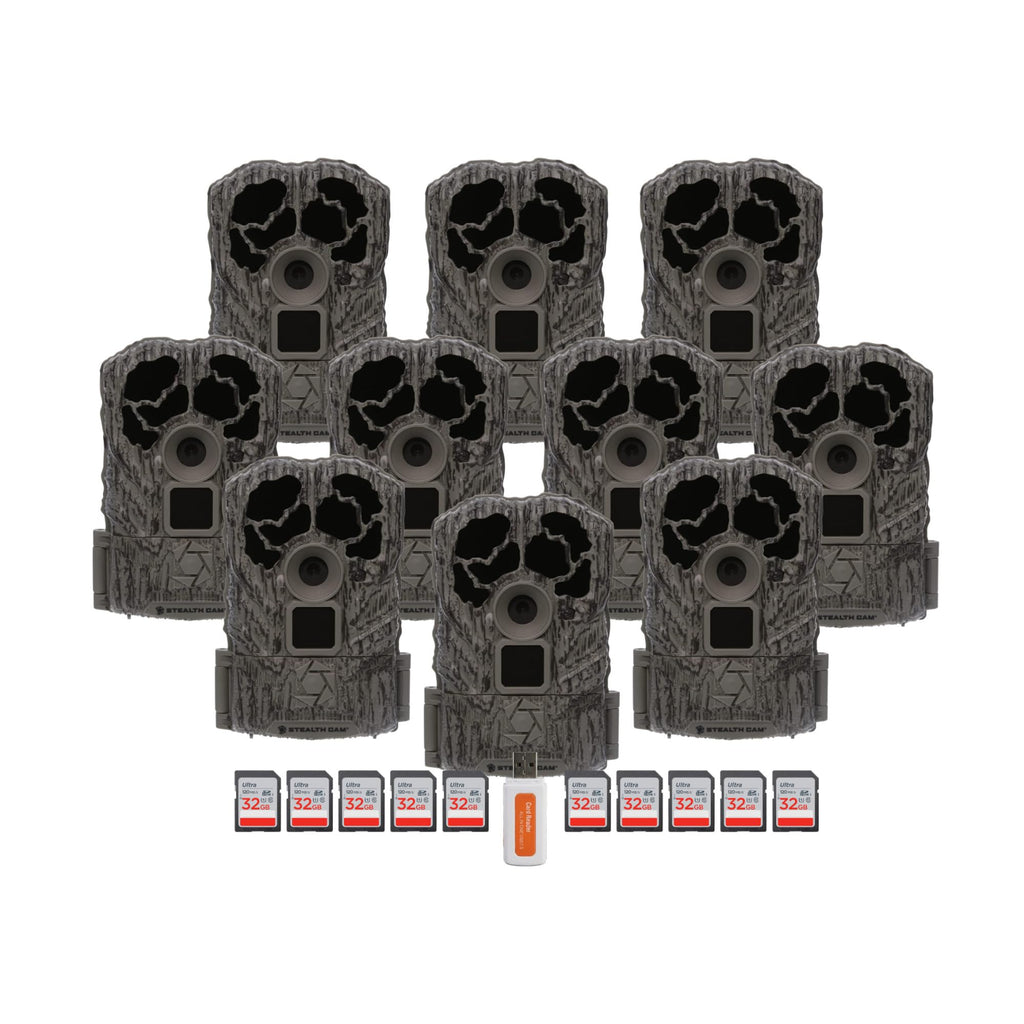 Stealth Cam Browtine 16MP Durable Trail Camera Bundle
