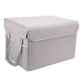 Home Fireproof and Car, Lid Ideal Sturdy Storage Waterproof Handles Box, Irfora with Office for