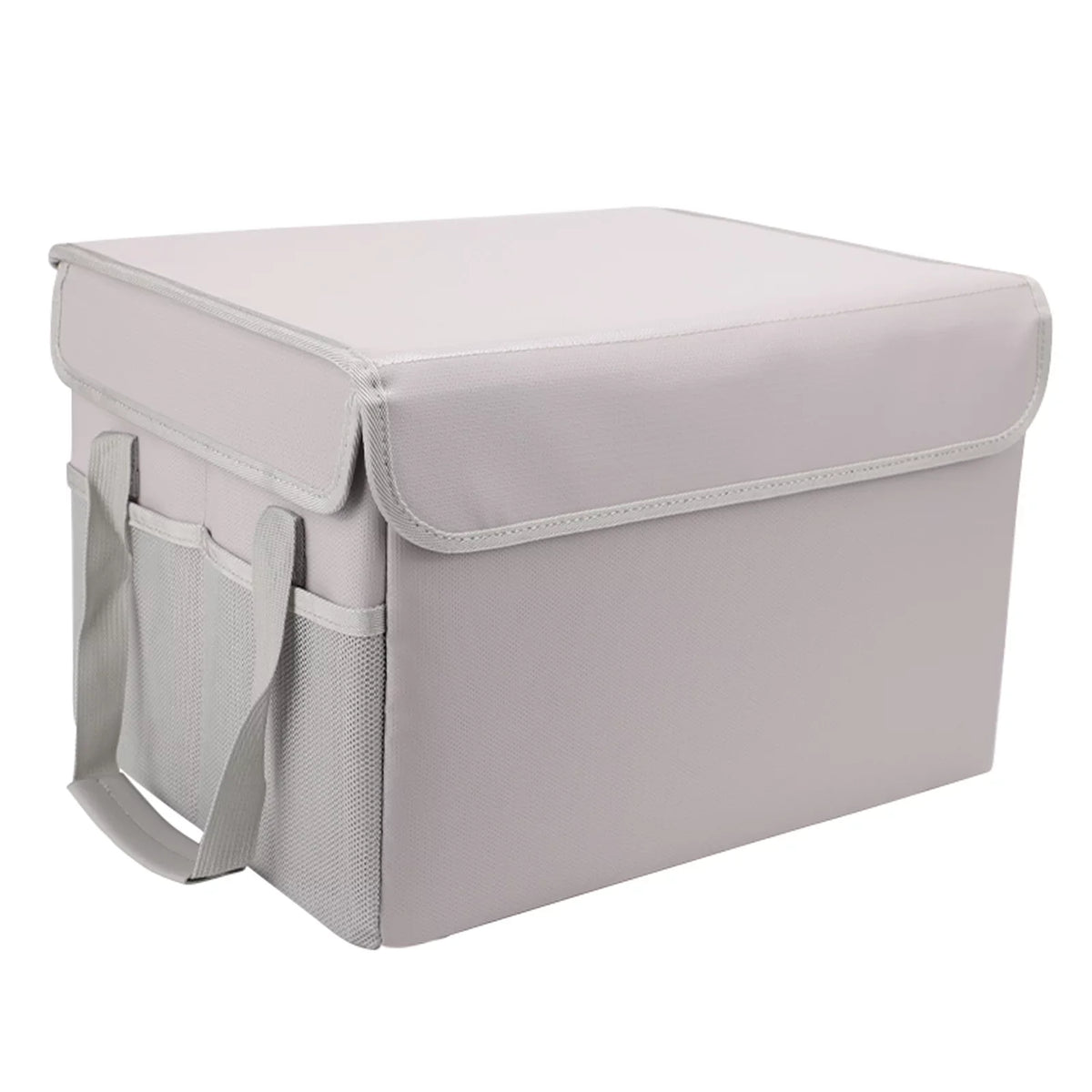 Home Fireproof and Car, Lid Ideal Sturdy Storage Waterproof Handles Box, Irfora with Office for