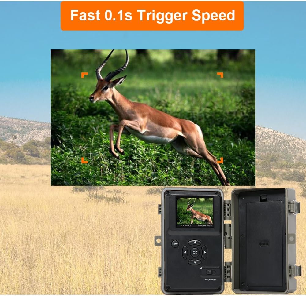 GardePro A3S 2-Pack Non-Cellular Trail Camera, 1296P HD Video with Sound