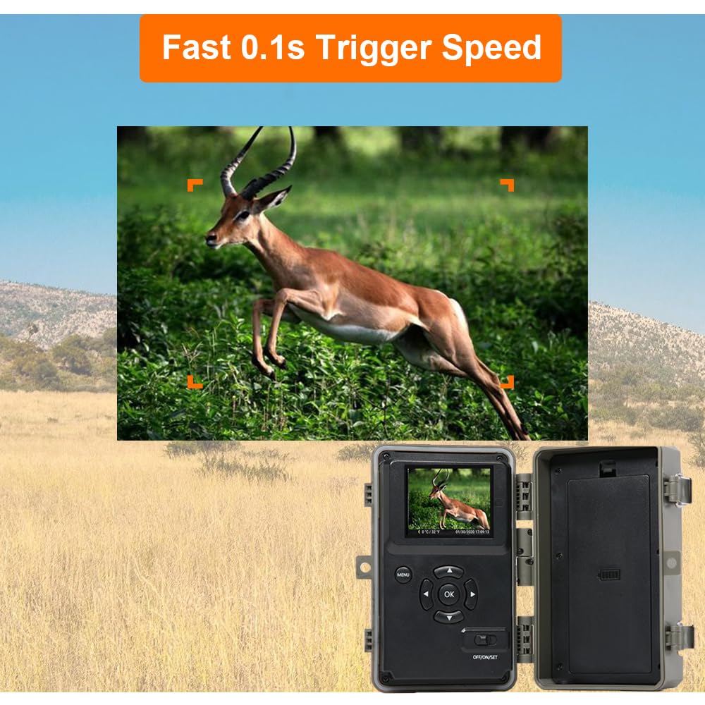 GardePro A3S 2-Pack Non-Cellular Trail Camera, 1296P HD Video with Sound