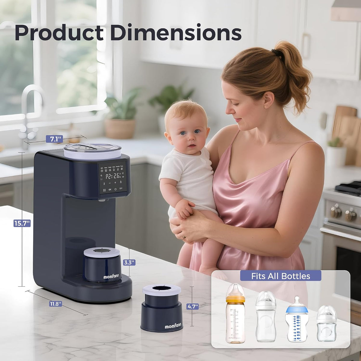 MOMFANN Auto Baby Formula Maker, Fast Formula Dispenser for Instantly Mix