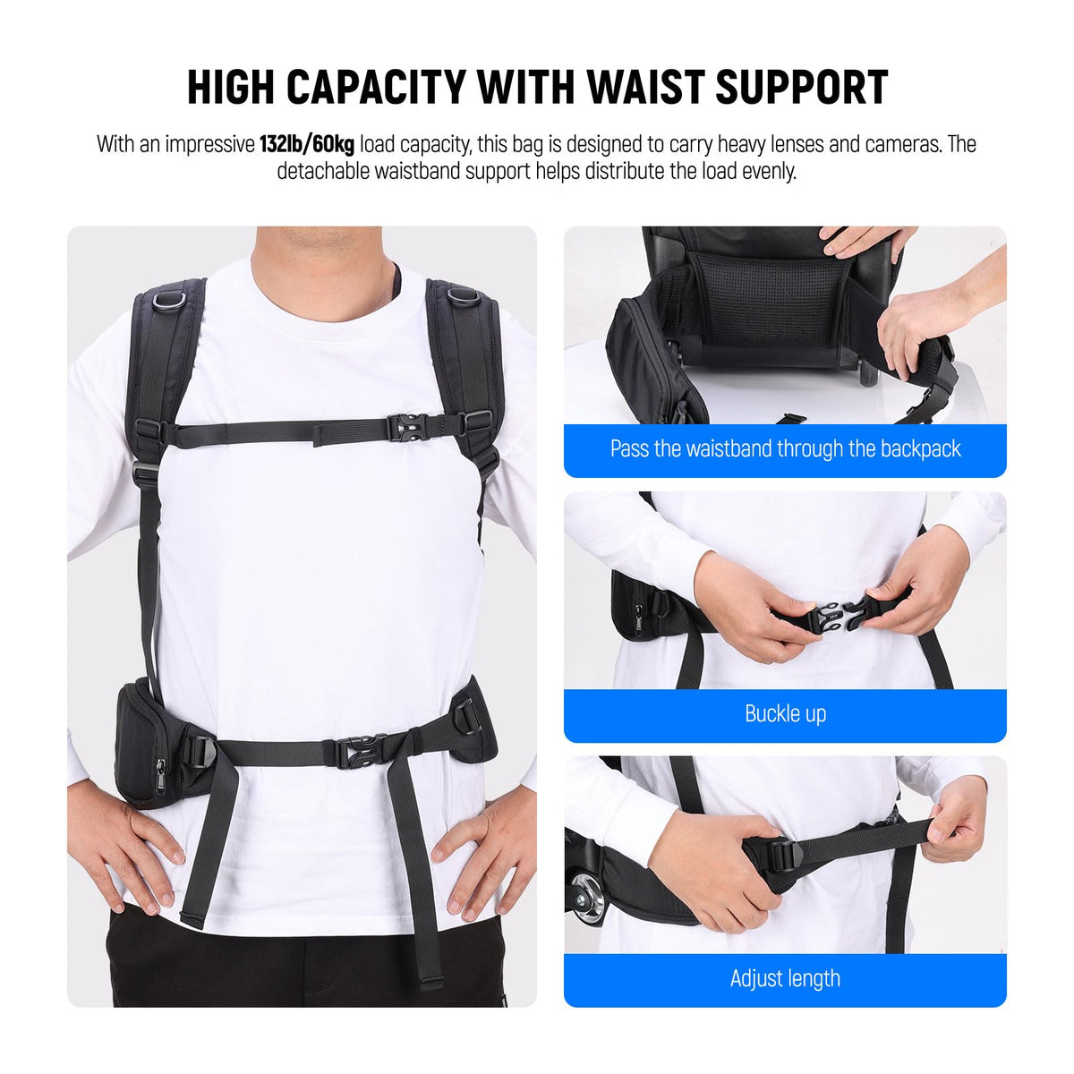 NEEWER Convertible Rolling Camera Backpack for SLR/DSLR and Accessories