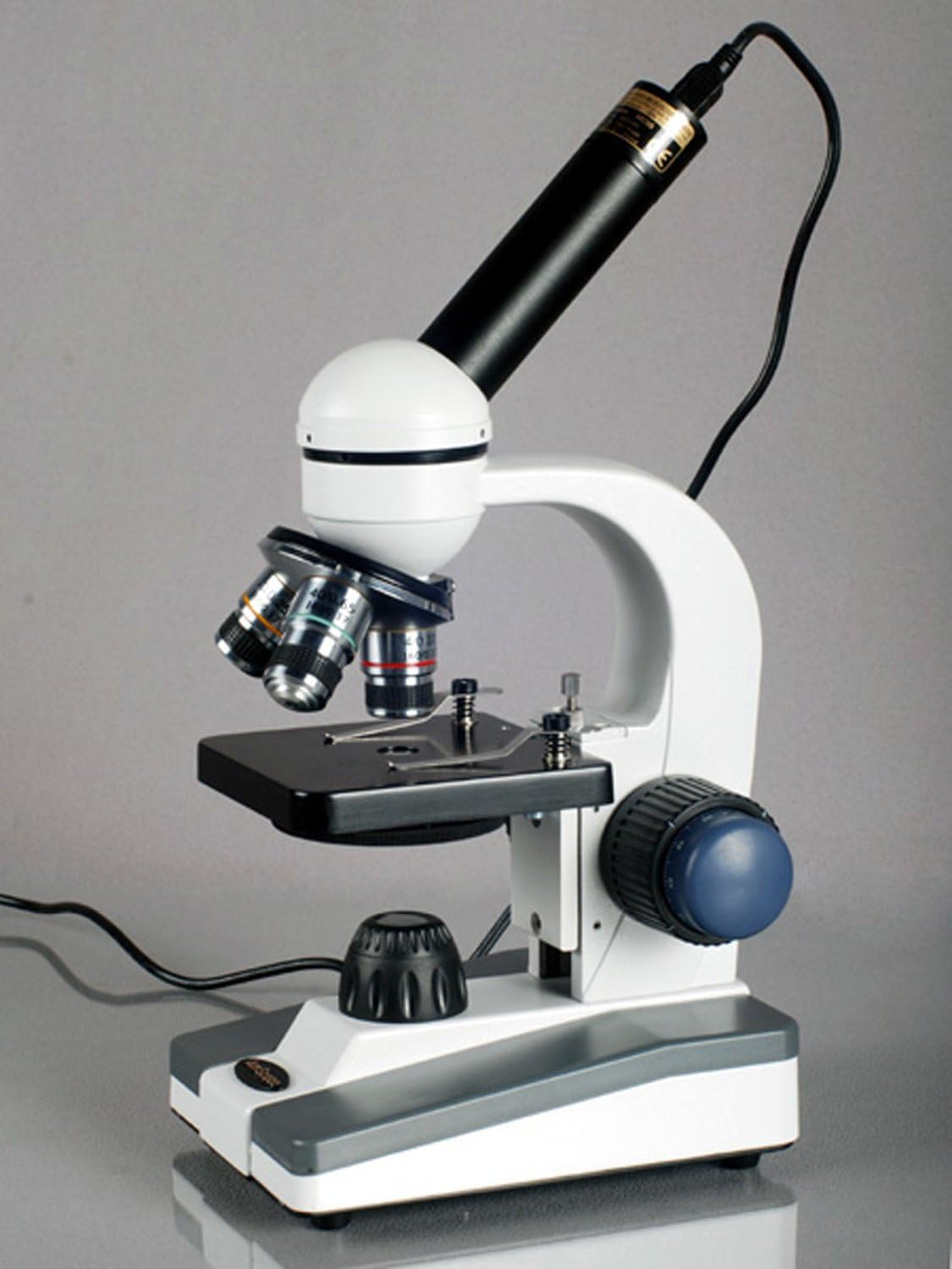 AmScope M150C-PB10-WM Compound Monocular Microscope, WF10x and WF25x