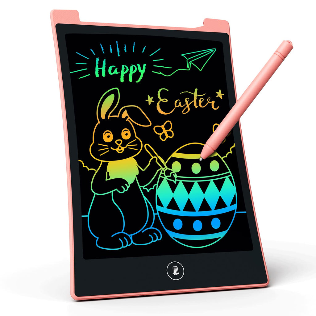 KOKODI 2 Pack 10 Inch LCD Writing Tablet for Kids, Colorful Doodle Board Erasable Drawing Pad, Educational Learning Toys Birthday Gifts for Boys Girls Ages 3 4 5 6 7 8 (Blue & Pink)