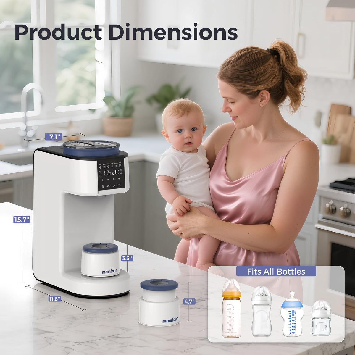 MOMFANN Auto Baby Formula Maker, Fast Formula Dispenser for Instantly Mix