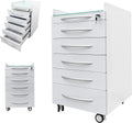 TECHTONGDA Dental Assistant's Mobile Cabinet 5 Drawer Medical Dental Mobile Cart, Stainless Steel Moving Storage Cabinet Utility Cart with Lock and 4 Casters for Office Clinic Hospital