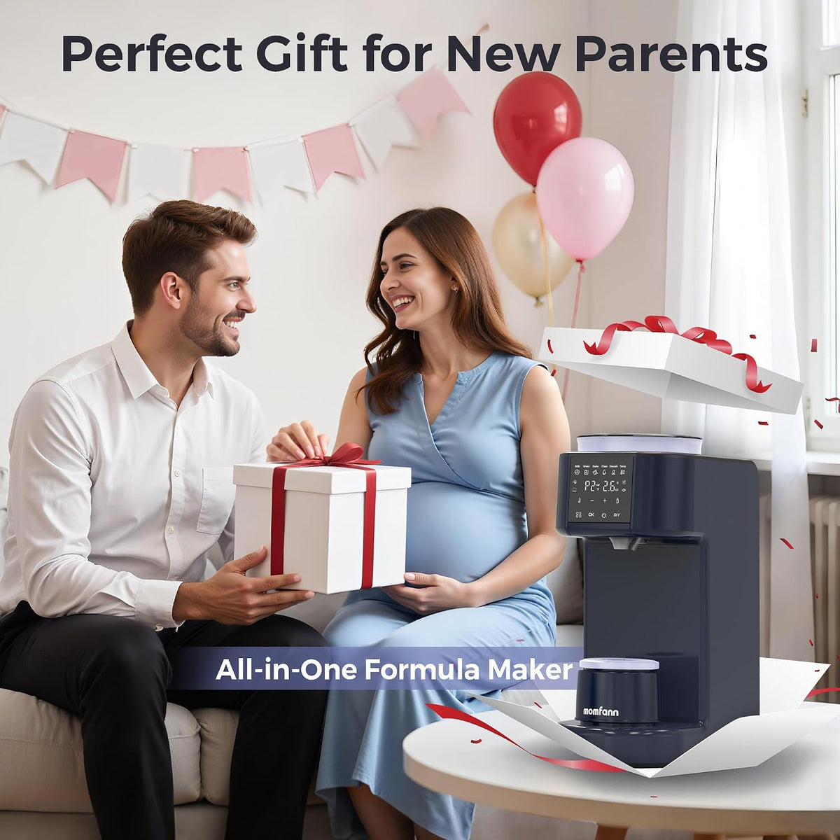 MOMFANN Auto Baby Formula Maker, Fast Formula Dispenser for Instantly Mix