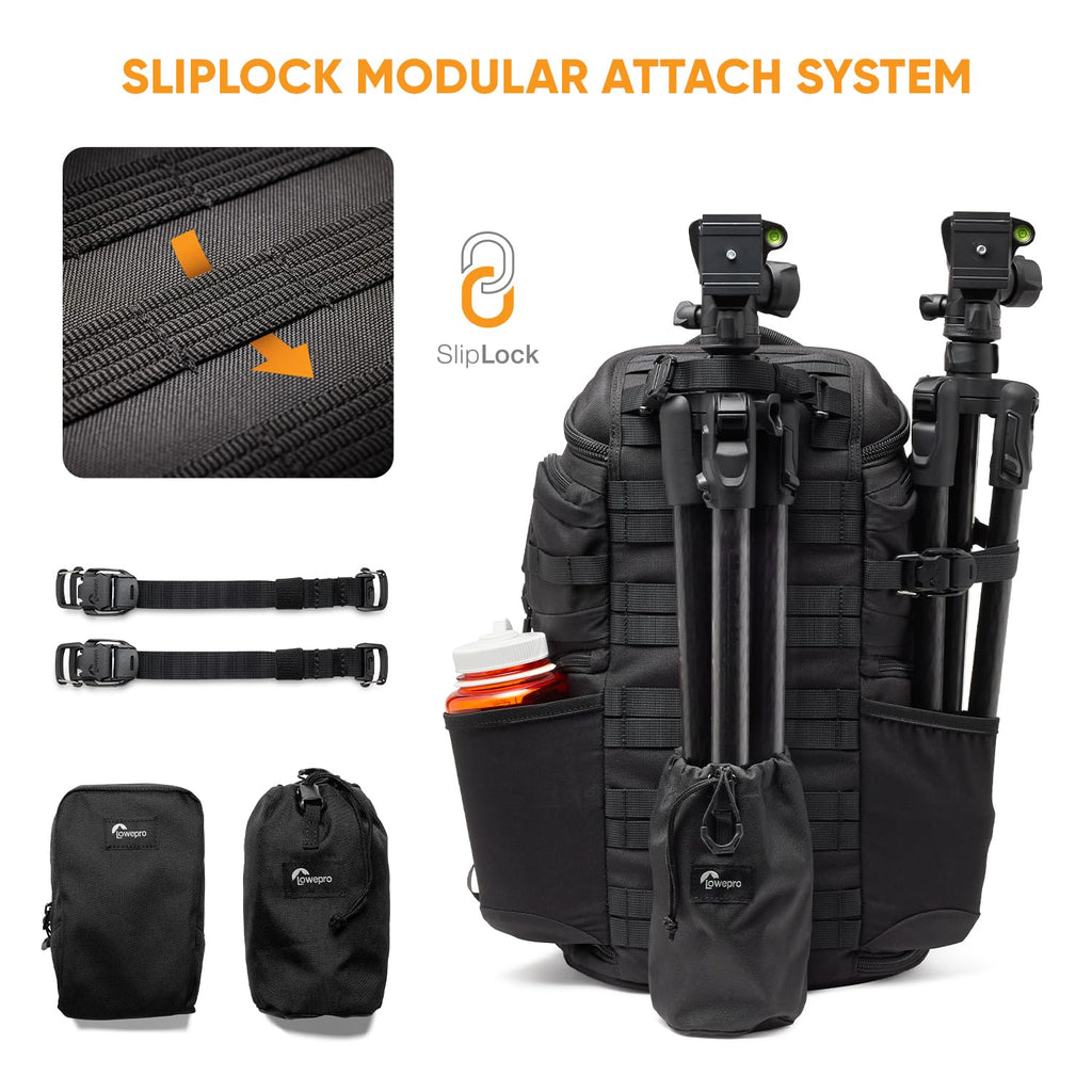 Lowepro ProTactic BP 450 AW III Camera Backpack, 4-point Access, Professional Camera Bag, DSLR/Drones/Mirrorless, Up to 16" Laptop, Rain Cover, for Photographer,Videographer, Volume 28L