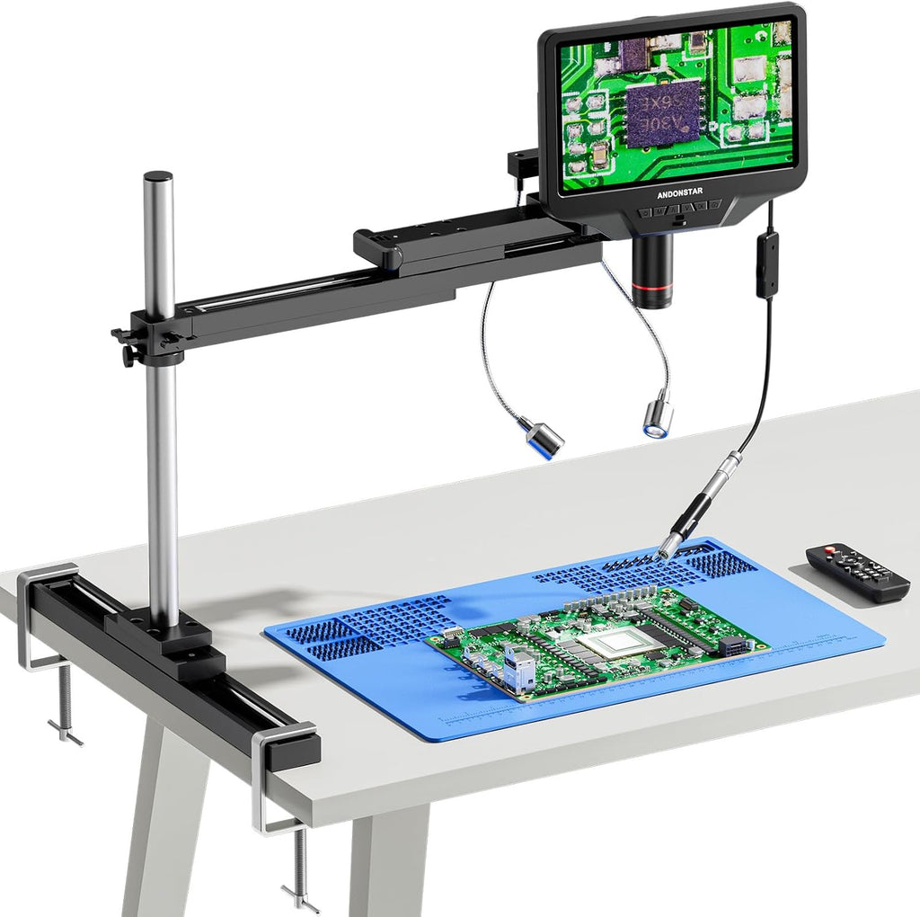 Andonstar AD409 SA 10.1'' HDMI Soldering Digital Microscope with Endoscope