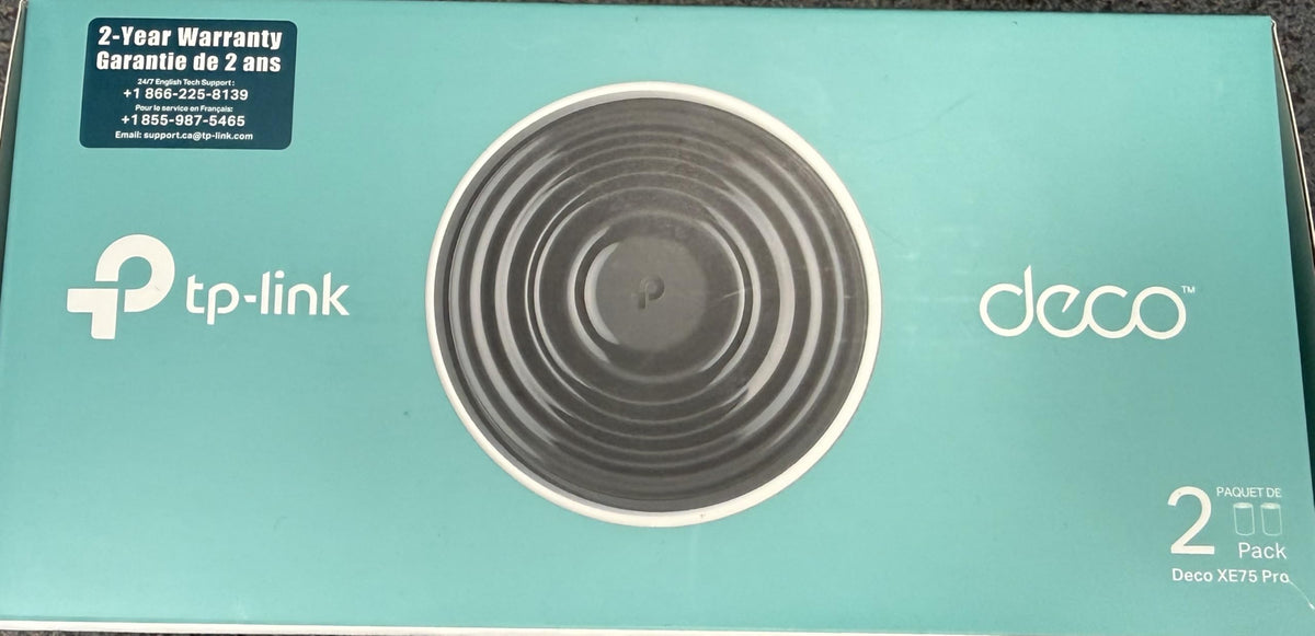 TP-Link Deco XE75 Pro AXE5400 Tri-Band WiFi 6E Whole Home Mesh Router