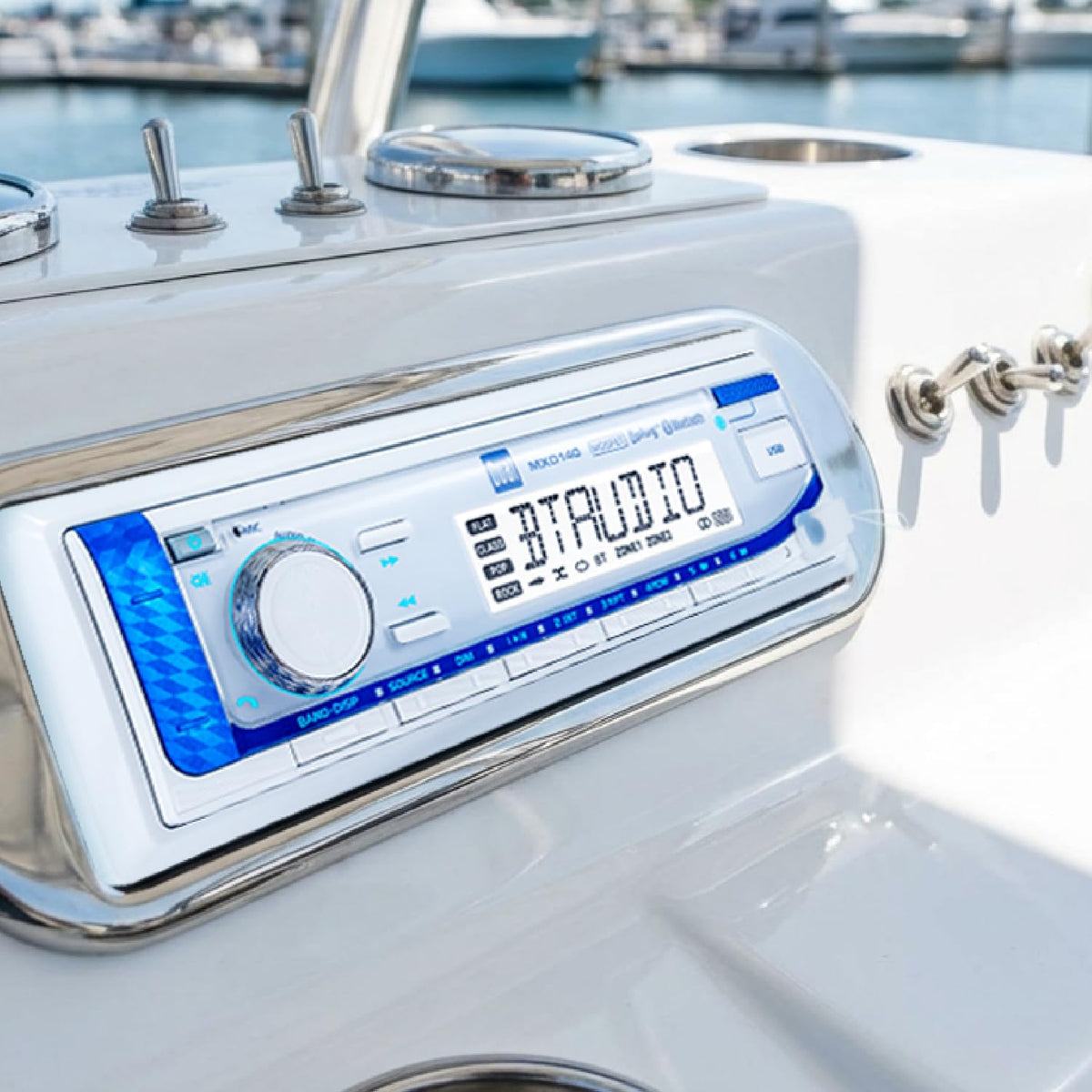 Dual Electronics MXP152W Marine Stereo Bluetooth 6.5" Speakers & Antenna