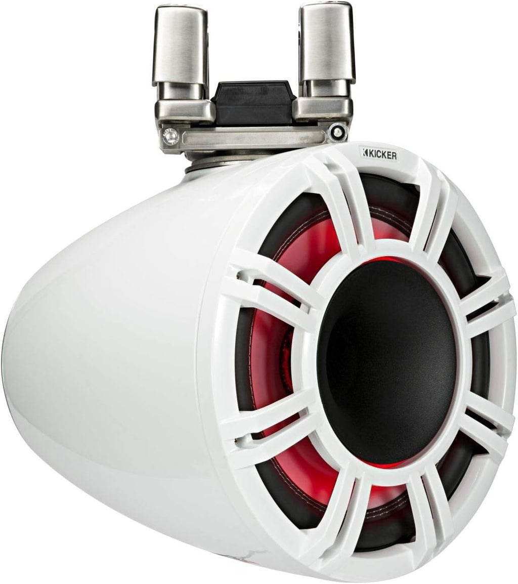 Kicker 44KMTC114W KMTC11 White 11" Inch Boat Tower Speaker Marine Wake Horn