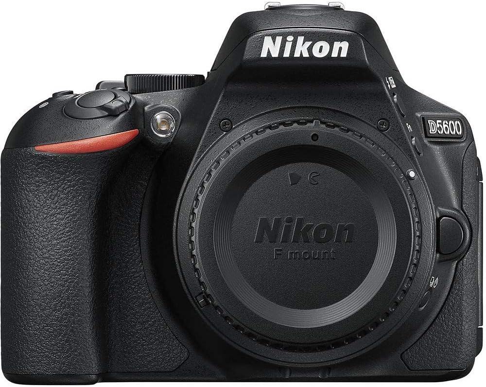 Nikon D5600 DSLR Camera with 18-55mm Lens (1576) & Microphone Bundle