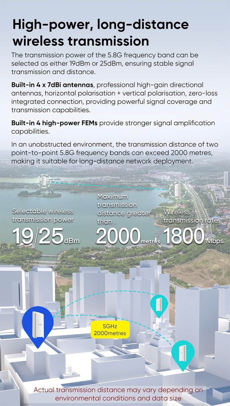 VONETS VAR1200 Industrial Gigabit Dual Band WiFi Bridge/Router 1200Mbps WiFi to Ethernet Adapter with Intelligent Fan, 3 Gigabit Port, POE, DC/USB Powered for Industrial Network Medical Device