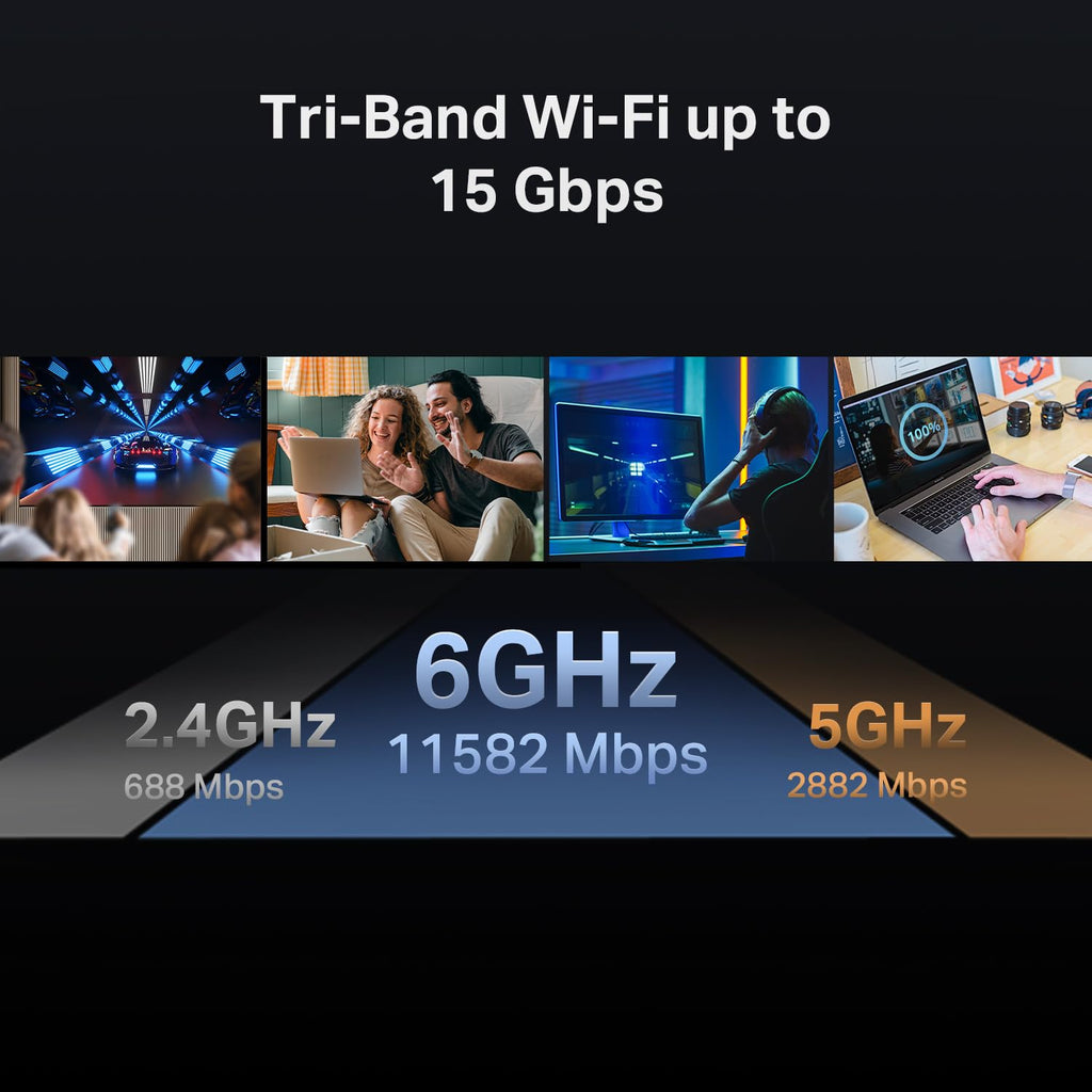 TP-Link Tri-Band BE9300 WiFi 7 Router (Archer BE550)