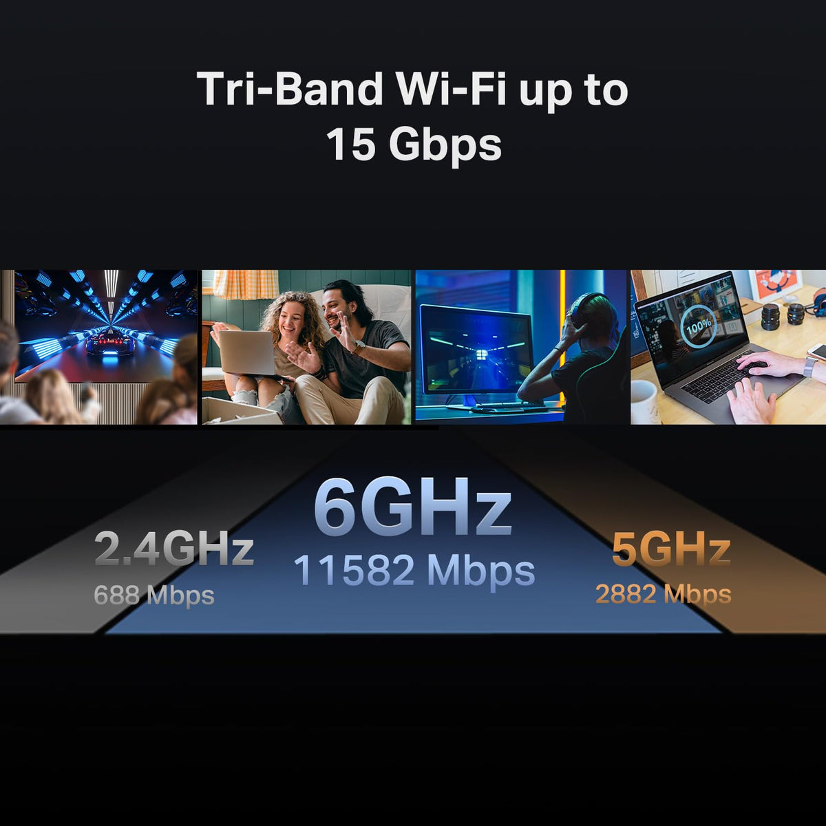 TP-Link Tri-Band BE9300 WiFi 7 Router (Archer BE550)
