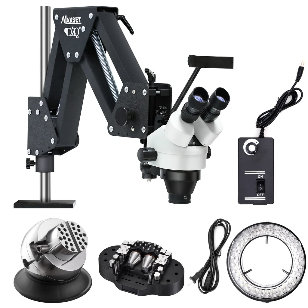 DZQ ZQ-1 Multi-Directional Microscope 7X-45X Magnification 0.5X Barlow Lens