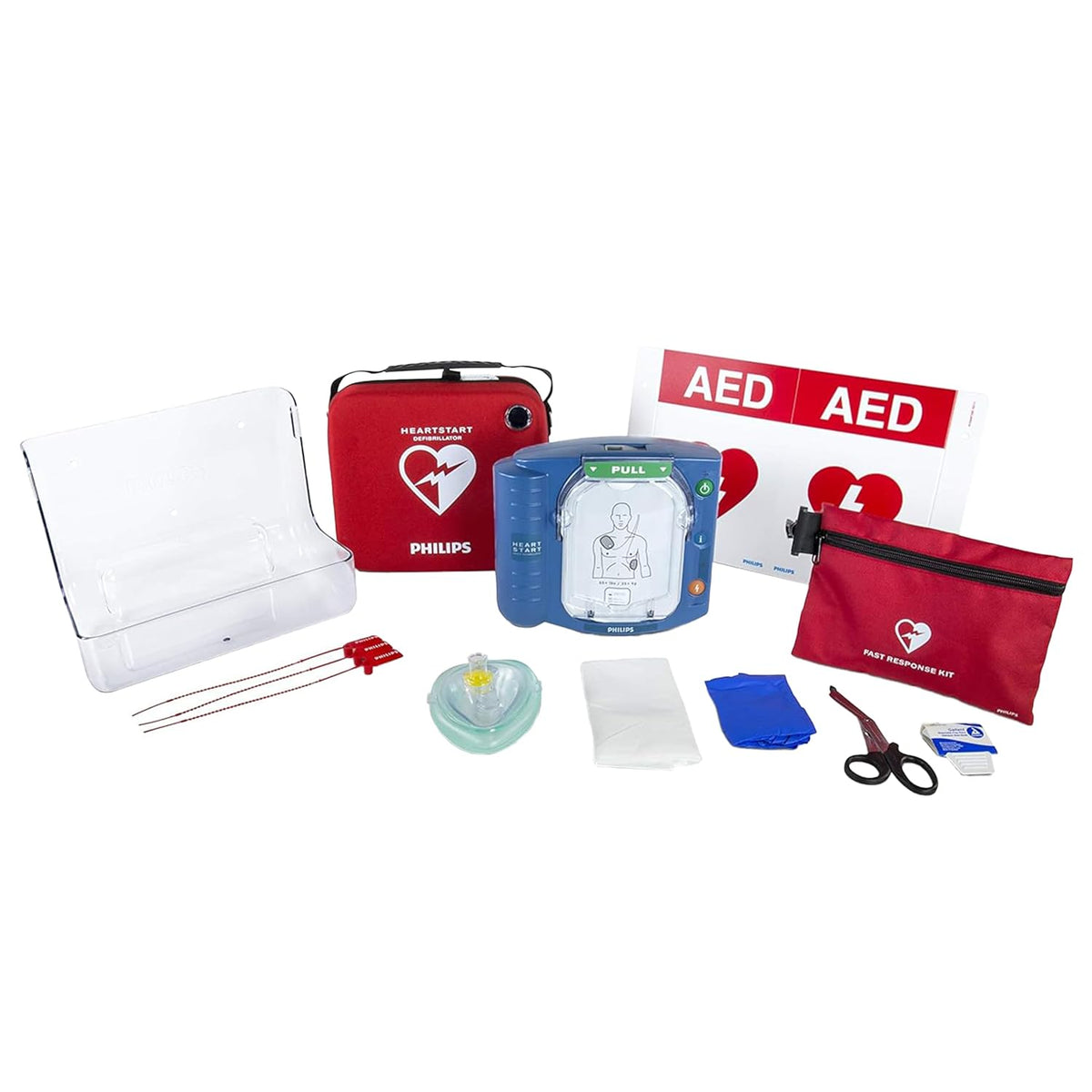 Philips HeartStart OnSite AED Defibrillator, Value Package M5066A-C02VPB