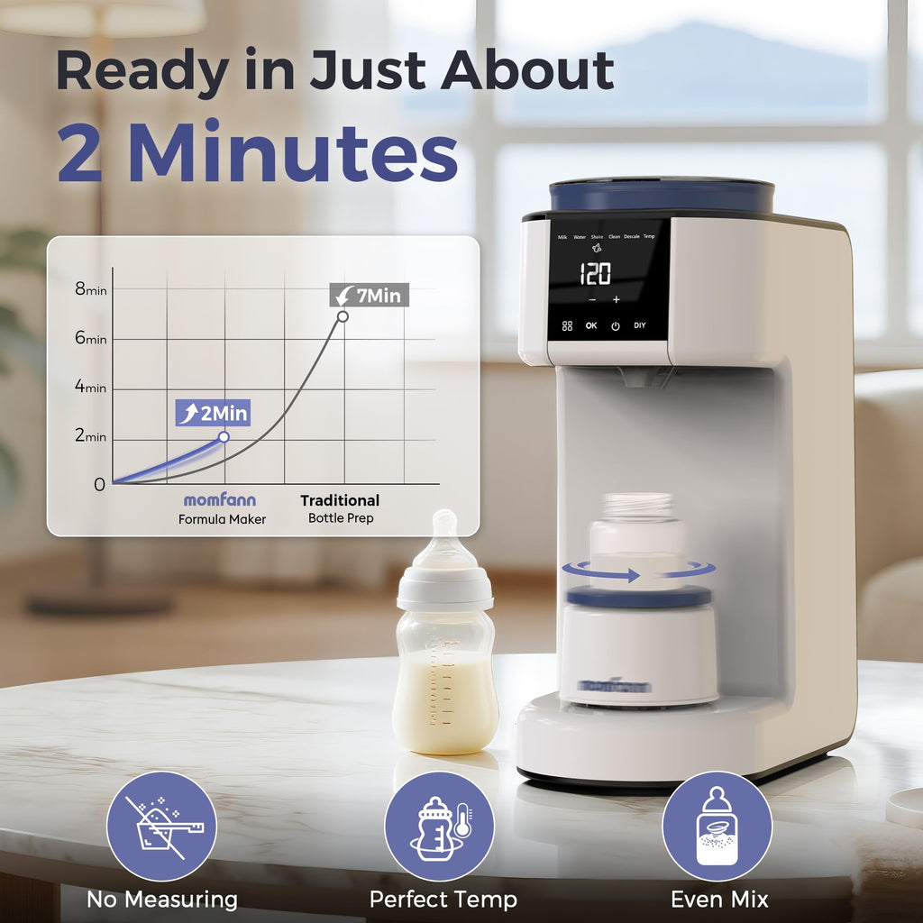 MOMFANN Auto Baby Formula Maker, Fast Formula Dispenser for Instantly Mix