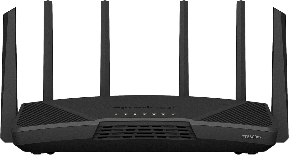 Synology RT6600ax - Tri-Band 4x4 160MHz Wi-Fi router, 2.5Gbps Ethernet, VLAN segmentation, Multiple SSIDs, parental controls, Threat Prevention, VPN (US Version)