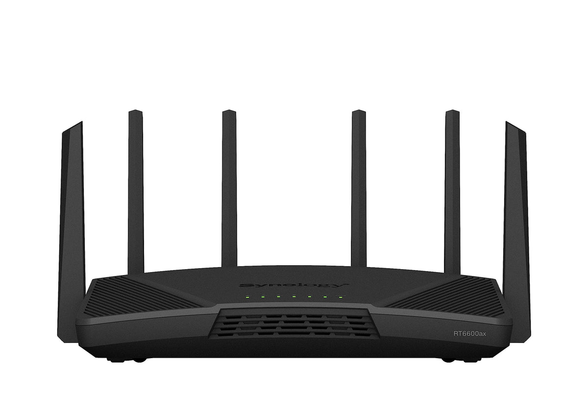 Synology RT6600ax - Tri-Band 4x4 160MHz Wi-Fi router, 2.5Gbps Ethernet, VLAN segmentation, Multiple SSIDs, parental controls, Threat Prevention, VPN (US Version)