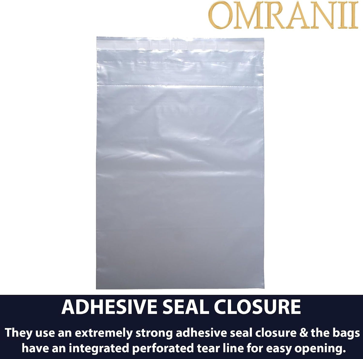 Crash Cart/Drug Tray Security Bag - Tamper-Evident 2 Mil, 20" X 29" & 500 Bags | Strong Adhesive Seal and Perforated Easy-Open Design | LDPE Clear Medical Safety Bag for Emergency Carts