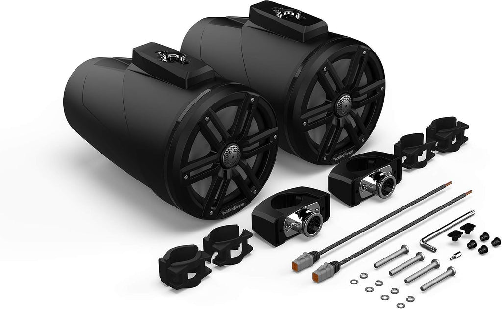 Rockford Fosgate M2WL-8B Color Optix 8" Wake Tower Cans - Black (Pair)