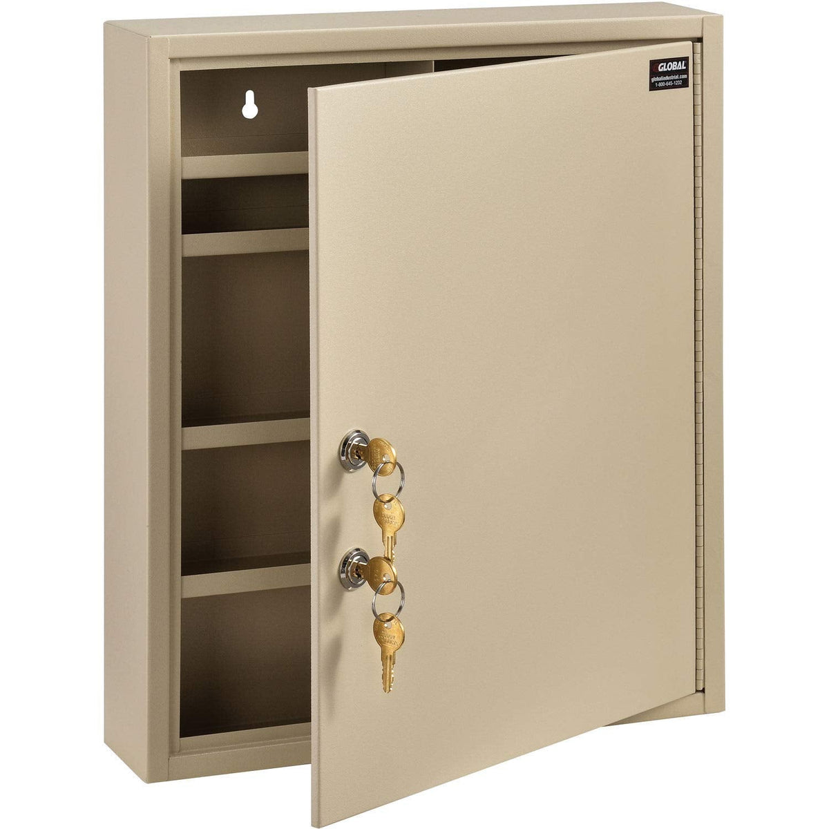 Global Industrial Medical Security Cabinet with Double Keyed Locks, Steel