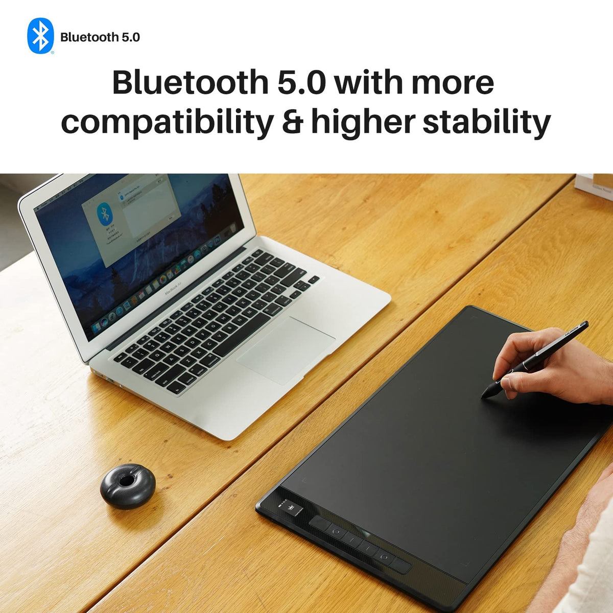 HUION WH1409 Wireless Graphic Drawing Tablet 8192 Pen Pressure Pen Tablet with 12 Press Keys