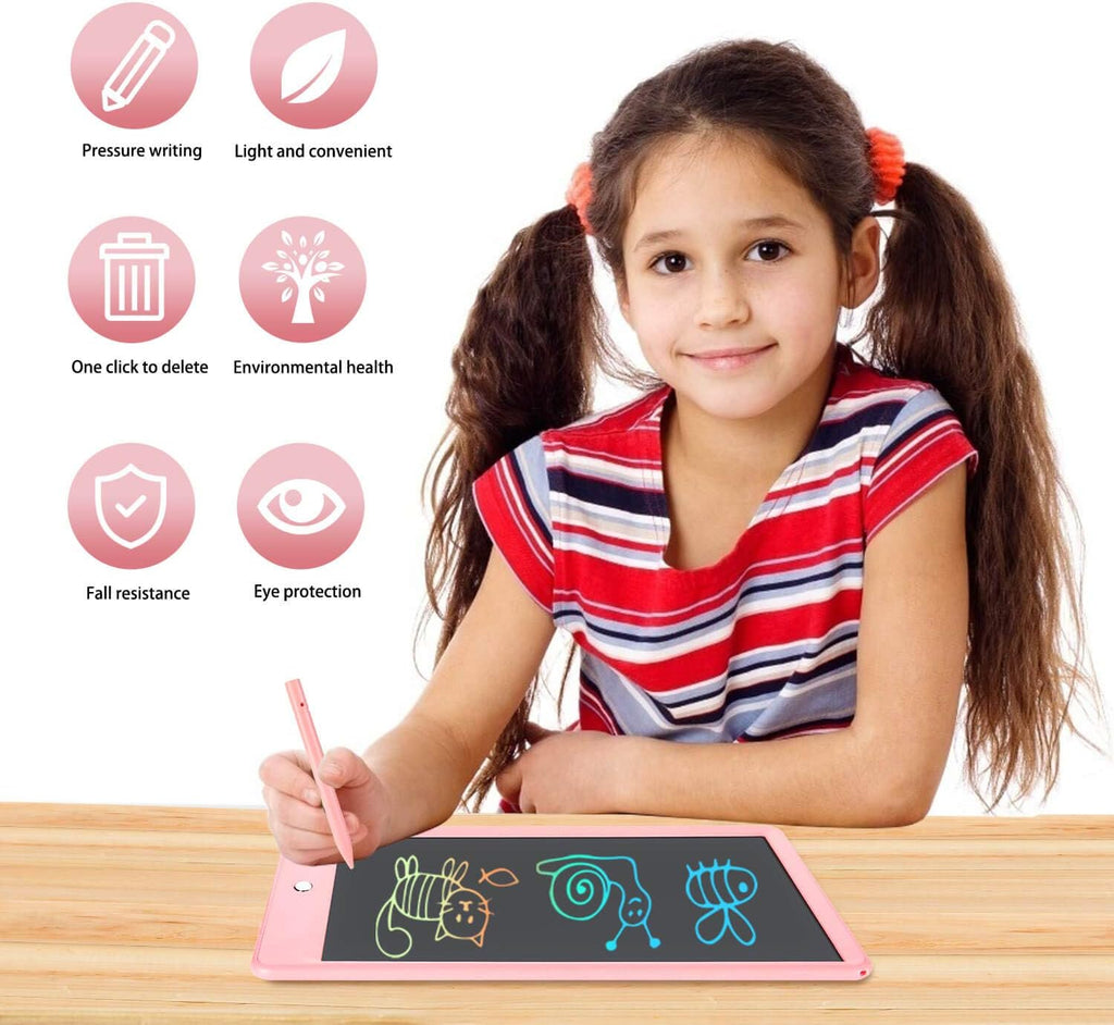 LCD Writing Tablet for Kids, 10 Inch Colorful Drawing Board Learning Toys