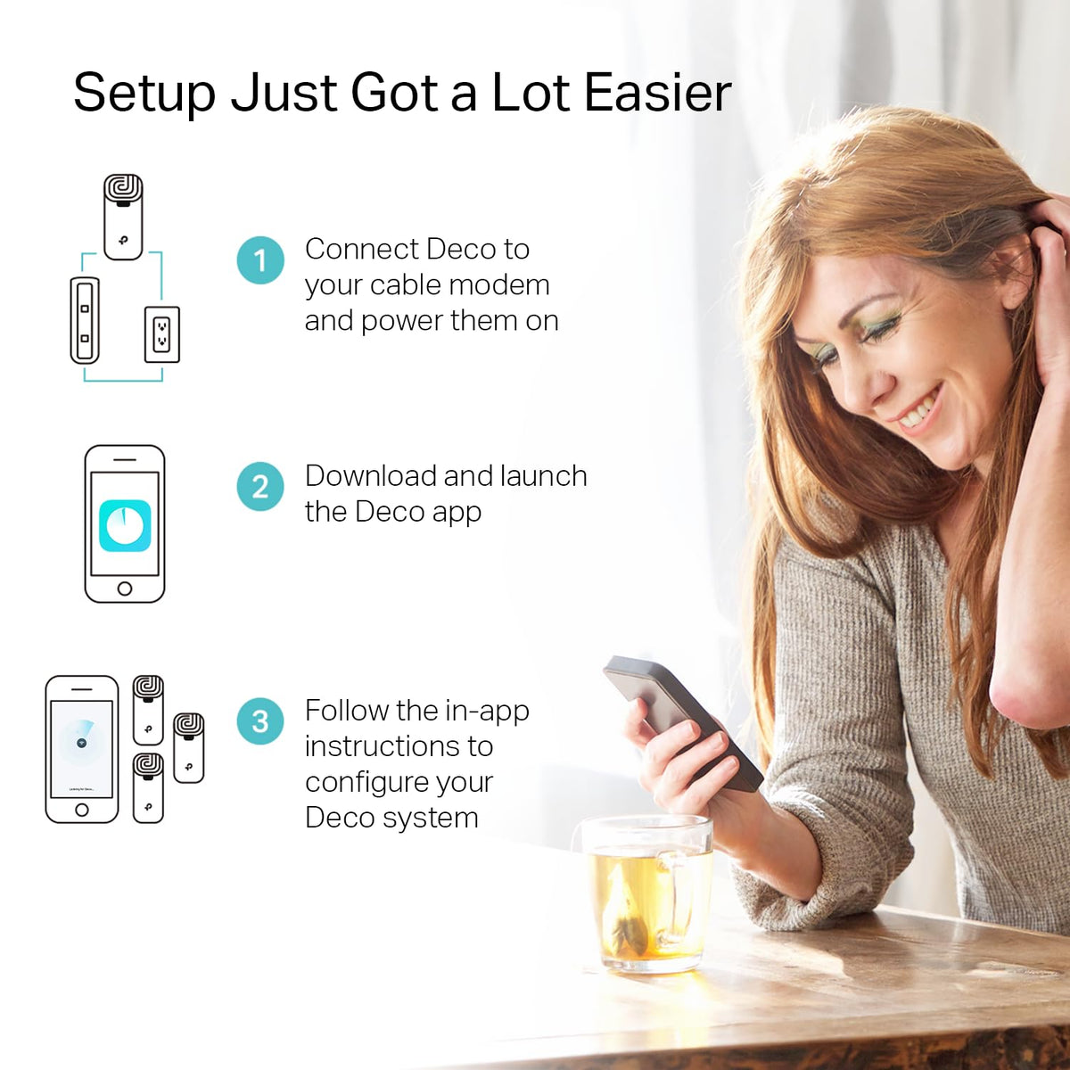 TP-Link Deco S4 Mesh AC1900 WiFi System, Deco S4(3-Pack)