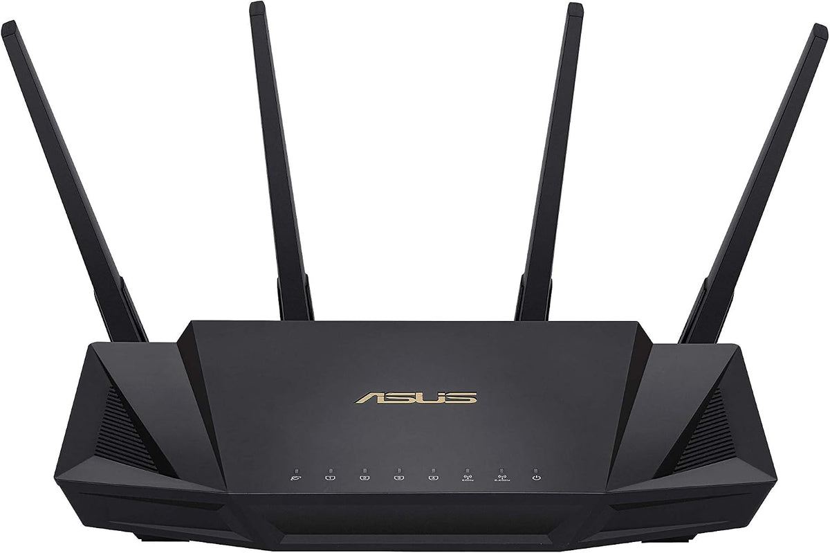 ASUS RT-AX3000 Ultra-Fast Dual Band Gigabit Wireless Router - Next Gen WiFi 6, Adaptive QoS, and AiProtection by Trend Micro | 1x WAN, 4X 1G LAN, 1x USB 3.0 - AiMesh Compatible