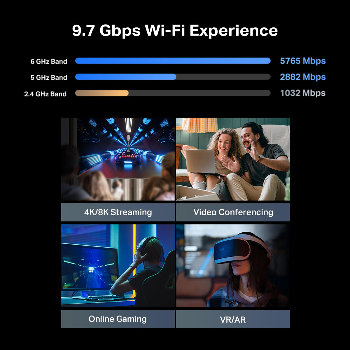 TP-Link BE6500 Dual-Band WiFi 7 Router (BE400)