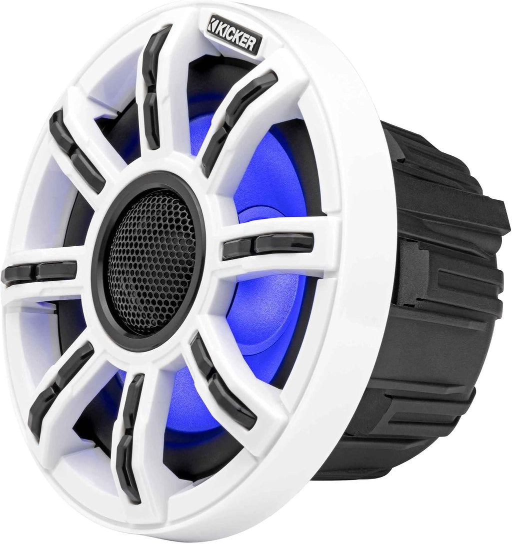 KICKER Premium Marine Audio Upgrade Kit for Bennington Pontoon Boats â 6.5" (4) LED Speakers, Bluetooth Source Package â Premium Sound Upgrade
