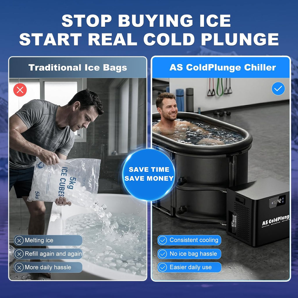 AS ColdPlunge 1/3HP Cold Plunge Chiller, Ice Bath Water Chiller for Any Tub
