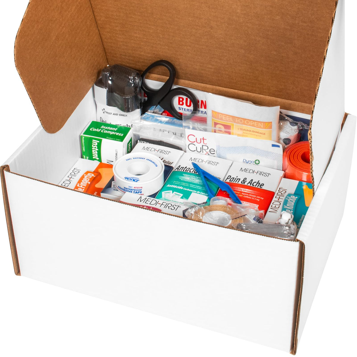 MFASCO OSHA/ANSI 2021 Class B Compliant First Aid Cabinet, Large, 3-Shelf
