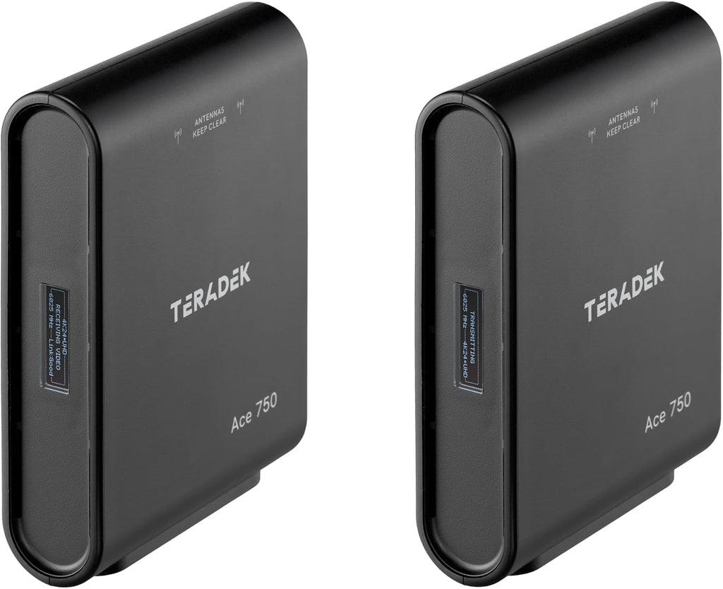 Teradek Ace 750 4K Wireless HDMI Transmitter and Receiver Set, 6GHz Frequency, 4Kp30 10bit HDR, Zero-Delay Wireless 4K Monitor System, Video Capture, 750FT Range