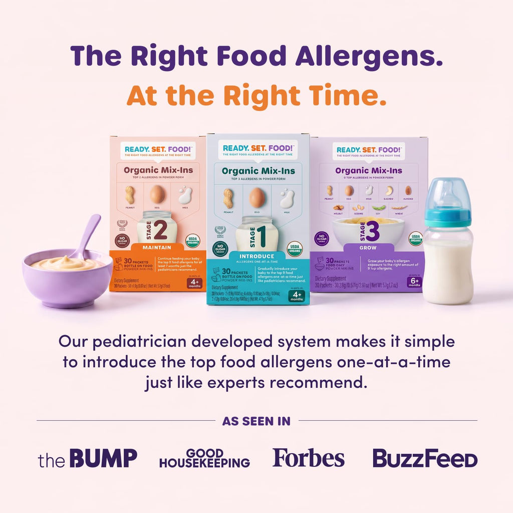 Ready Set Food Stage 1 Baby Food Mix-Ins - Baby Allergen Introduction Kit