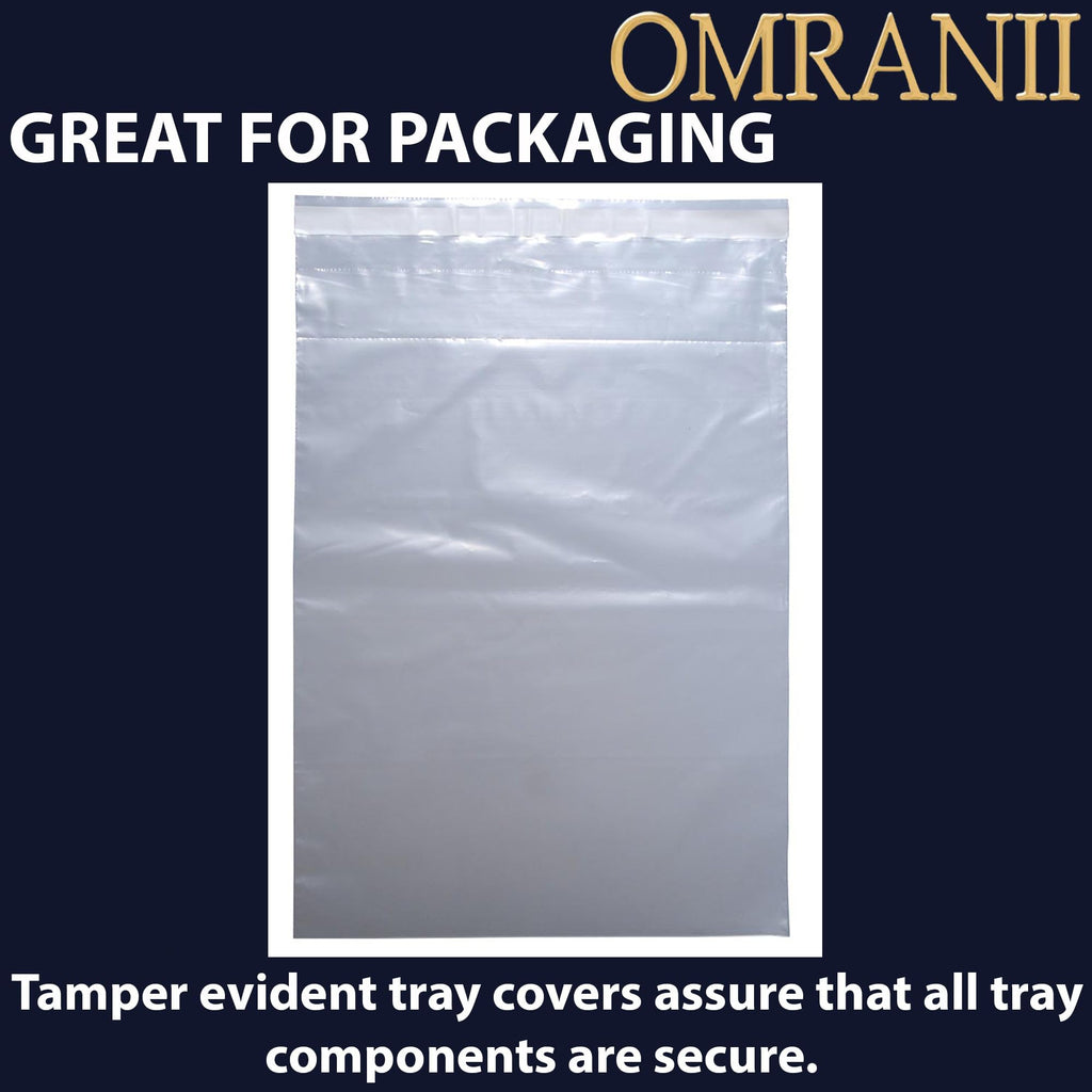 Crash Cart/Drug Tray Security Bag - Tamper-Evident 2 Mil, 20" X 29" & 500 Bags | Strong Adhesive Seal and Perforated Easy-Open Design | LDPE Clear Medical Safety Bag for Emergency Carts