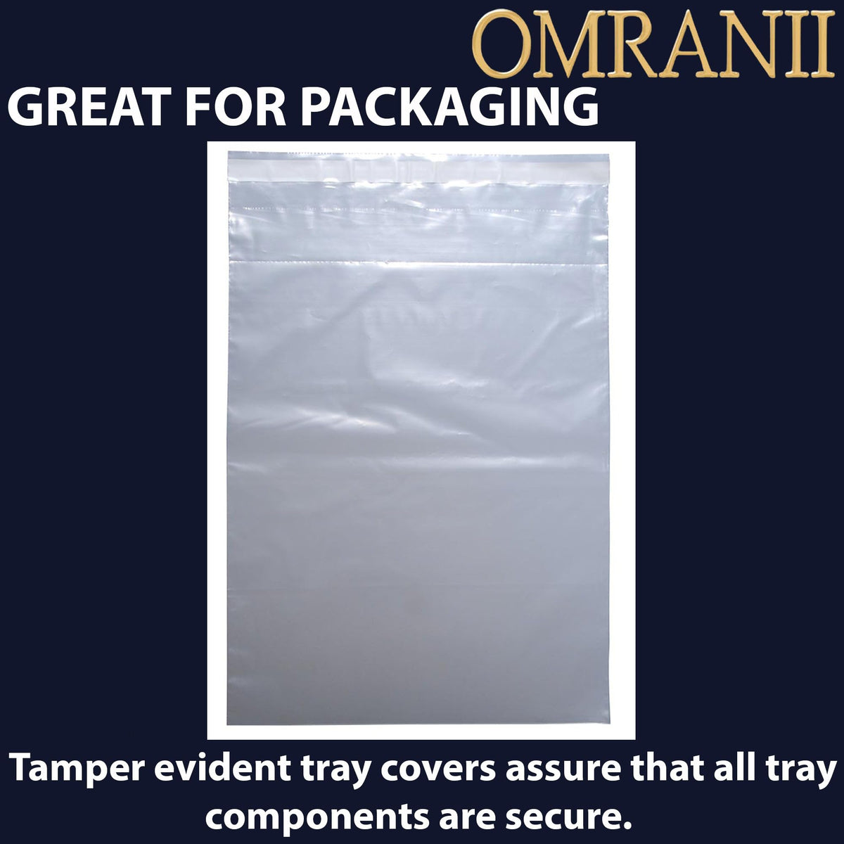 Crash Cart/Drug Tray Security Bag - Tamper-Evident 2 Mil, 20" X 29" & 500 Bags | Strong Adhesive Seal and Perforated Easy-Open Design | LDPE Clear Medical Safety Bag for Emergency Carts