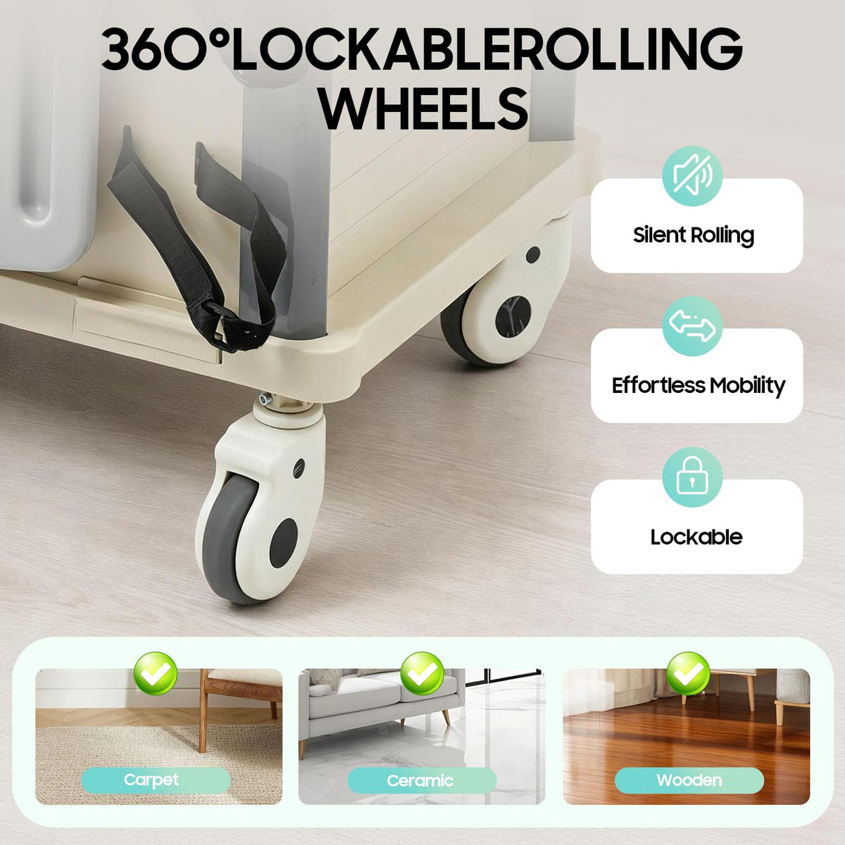 Medical Rolling Crash Cart with Accessories-CPR Board, 2 Trash Bin, Power Strip, Drawers with Dividers, Mobile Medical Cart for Clinic, Hospital, Nursing Center, Salon, 29.53 * 18.7 * 37.4in (Red)
