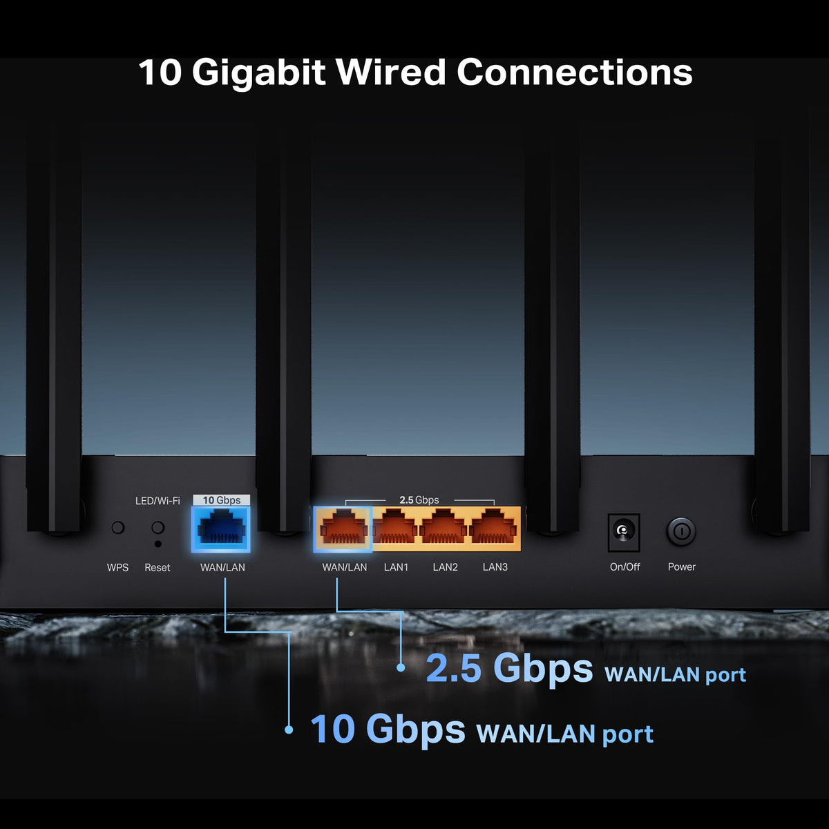 TP-Link BE6500 Dual-Band WiFi 7 Router (BE400)