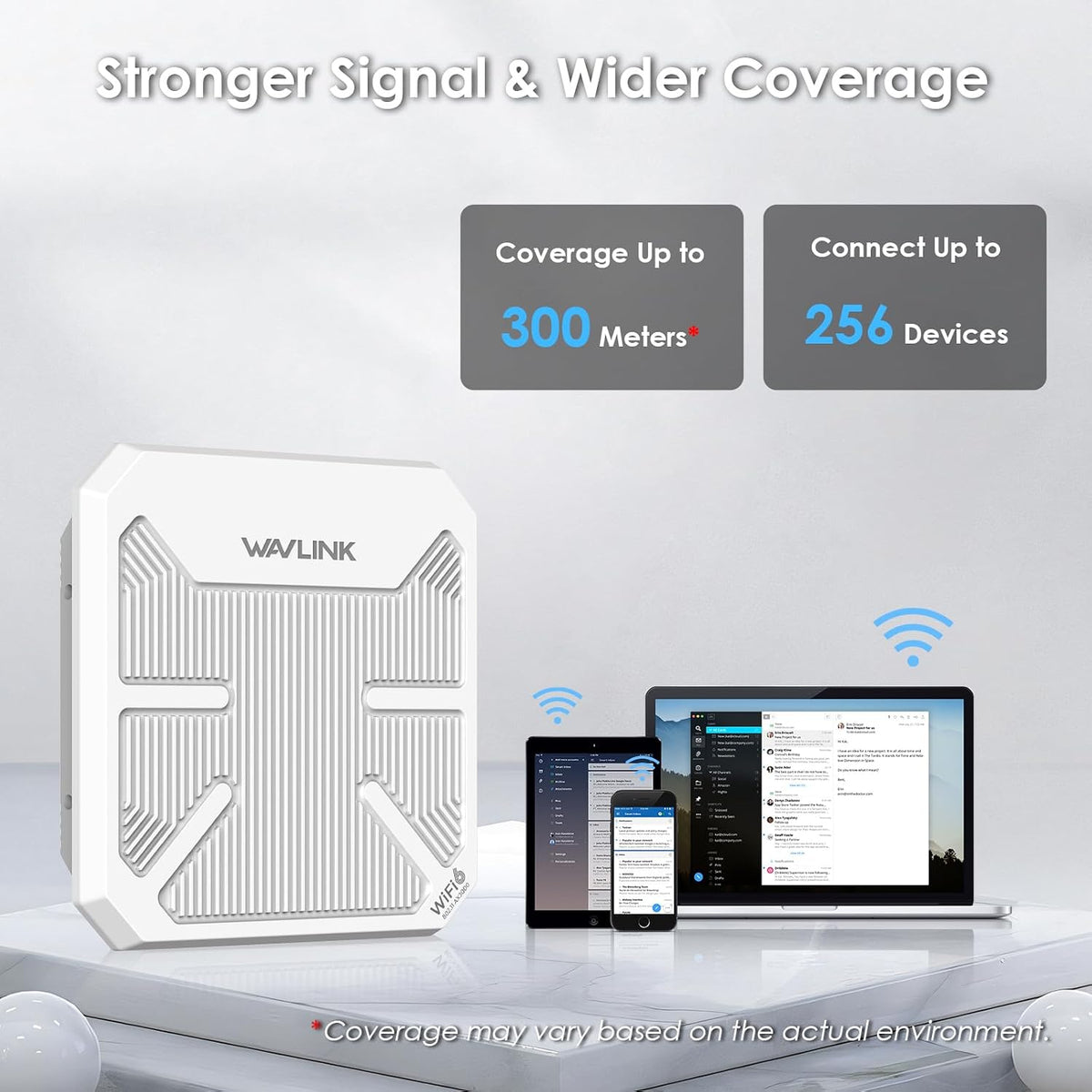 WAVLINK AX3000 Outdoor WiFi 6 Extender, Dual Band Long Range WiFi