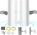 Outdoor Wireless Bridge 5.8G, 2-Pack Point to Point CPE with 12dBi Antenna
